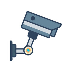 Aufkleber - Surveillance Camera Icon Representing Security Monitoring and Safety System