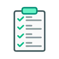Poster - Task List with Checkmarks Icon Representing Completed Tasks and Productivity Management