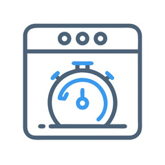 Aufkleber - Timer Icon Representing Cooking Countdown and Kitchen Time Management