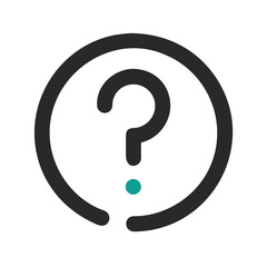 Poster - Question Mark Icon Representing General Inquiry