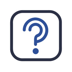 Poster - Question Mark Icon Representing General Inquiry