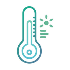 Poster - Thermometer Icon Representing Fever Measurement