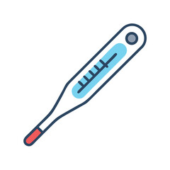 Poster - Thermometer Icon Representing Fever Measurement