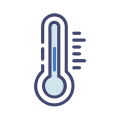 Poster - Thermometer Icon Representing Fever Measurement