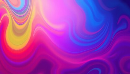 Wall Mural - Vibrant, swirling abstract gradient background in rich hues, dark, light