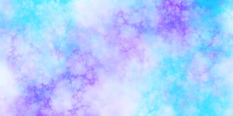 Wall Mural - Dreamy abstract pastel blue and purple cloud background. aquarelle soft pastel blue watercolor for creative grunge art. Colorful paper textured ink effect grungy wet pastel illustration for design.
