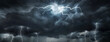 © Tryfonov - Collage, not AI. Dramatic sky with storm clouds before rain. Panoramic view of the stormy sky and dark clouds.  Concept on the theme of weather, natural disasters.