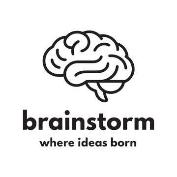 Brain Logo Design, Silhouette Brain Logo Design Vector, Unique and Professional Brain Logo Design