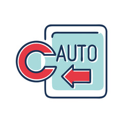 Poster - Auto Backup Cloud Storage Management Icon Design  