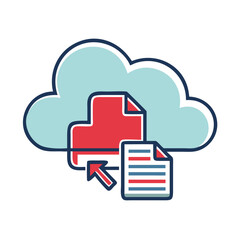 Poster - Cloud Storage Management - Cloud Archive Upload Icon  
