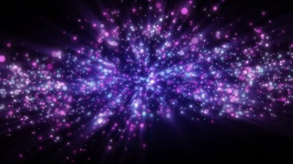 Wall Mural - abstract fantasy background shiny particles dust rays and energy flow loop