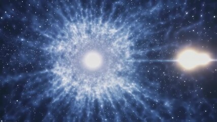 Wall Mural - A cosmic space scene background with stars