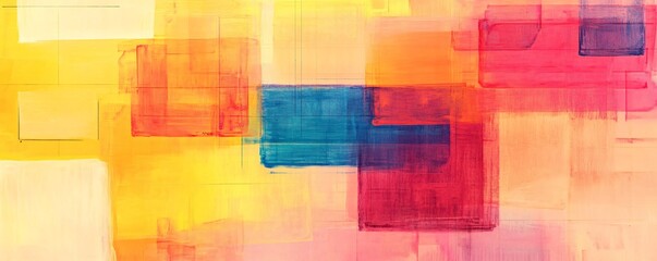 Leinwandbilder - Abstract background showing colorful brushstrokes creating dynamic composition