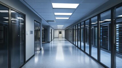  Server room data center - 3d rendering