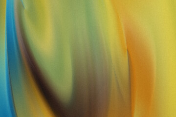 Poster - Abstract blurred background featuring shades of yellow green blue and brown creating a soft and flowing effect