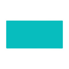 Poster - A clean, minimalist turquoise rectangle floats in a simple and elegant composition, offering a sense of calm and open potential.