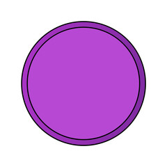 Poster - A clean, modern minimalist circle with a gradient purple hue, radiating energy. The simple design has endless possibilities for use in design or branding projects.
