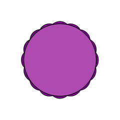 Poster - A simplistic illustration of a circular shape, showcasing a harmonious balance of simplicity and artistic creativity. Perfect for visual compositions.