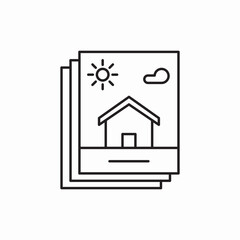 Poster - image home house icon vector sign
