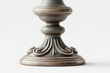 Poster - Decorative candle holder base showcases intricate design and craftsmanship in a minimalist setting