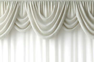 Poster - Elegant fabric drapes creating a soft and inviting atmosphere in a bright interior space