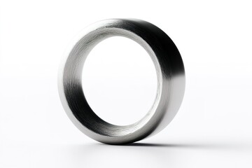 Poster - Elegant metallic ring showcases smooth finish and modern design in high-contrast setting