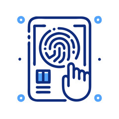 Poster - Fingerprint scanning on digital device for secure identity
