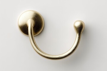 Poster - Decorative brass wall hook showcasing modern design and practical storage solution for homes and offices