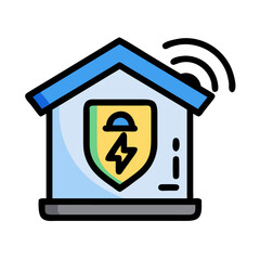 Poster - Electric Energy House Protection Icon | Vector Illustration