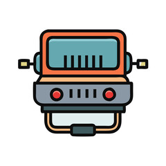 Poster - Vintage Electronic Device Illustration for Design Elements