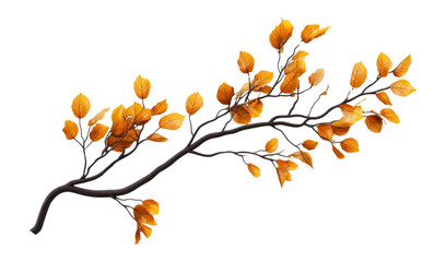 Wall Mural - png tree branch autumn leaves leaf.