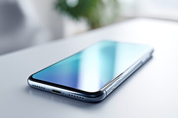 Poster - sleek smartphone on plain table