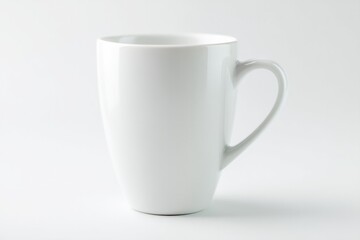 Aufkleber - minimalistic image of cup or mug isolated on white background showcasing clean lines and curves
