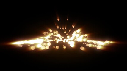 Wall Mural - Abstract Fantasy Background Shiny Particles Dust Rays And Energy Flow Loop