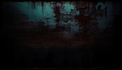 Aufkleber - spooky blue grunge texture with drips for halloween design in web and print media
