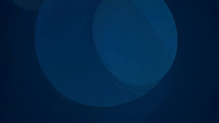 Poster - 4K Blue Dark Seamless Looping Animated Minimal Background with Circular Shapes for Business and Abstract Design