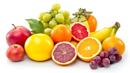 Poster - Composition of various fresh fruits making a colorful and healthy still life