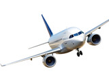 airplane isolated on white background