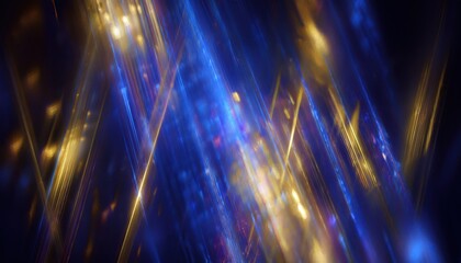 Aufkleber - glowing abstract blue and gold light streaks texture for digital design, branding, or web background