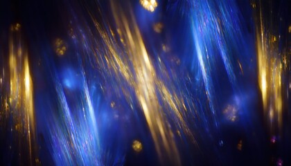 Aufkleber - glowing abstract blue and gold light streaks texture for digital design, branding, or web background