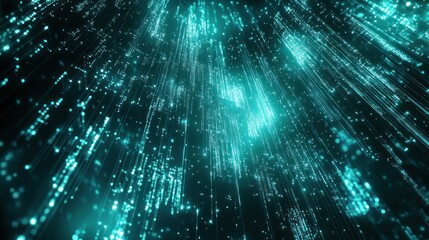 Abstract digital art, light streams, futuristic design, background use