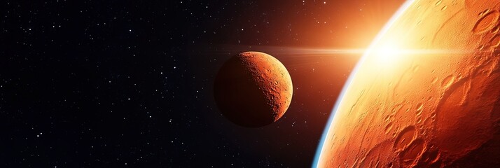 Wall Mural - mars in space