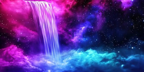 waterfall in space