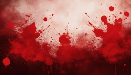Poster - bloody red splatter texture for halloween web design, print media, branding, horror themes, digital art, and dark graphic illustration resources

