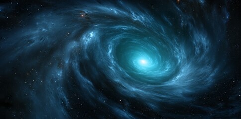 Wall Mural - the virtual reality environment features a stellar system and nebula, displayed as a spherical panor