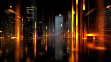 Poster - The metaverse of digital technology is set against a backdrop of neon blue and green, encompassing cyber information, abstract speed, connective communication, and a retro city future of meta tech