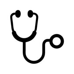 Poster - Stethoscope vector medical equipment for doctor checkup and healthcare diagnosis illustration