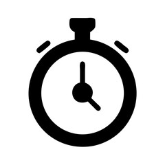 Poster - Stopwatch timer icon vector illustration symbol of time measurement countdown and speed tracking
