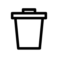 Poster - Find trash can icon vector image for delete remove recycle bin and waste management design needs online
