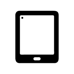 Poster - Tablet device vector icon, modern touchscreen mobile computer, portable gadget illustration design